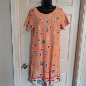 On white muumuu 100% cotton